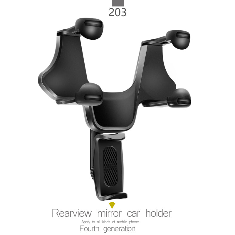 Car Rearview Mirror Mount Cell Phone GPS Stand Holder Cradle for iPhone Samsung Huawei Car Rearview Mirror Mount Cell Phone GPS Stand Holder Cradle for iPhone Samsung Huawei